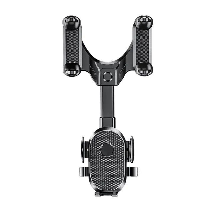 Soporte de teléfono para espejo retrovisor de coche, soporte de montaje para teléfono móvil de coche, giratorio, ajustable - 1