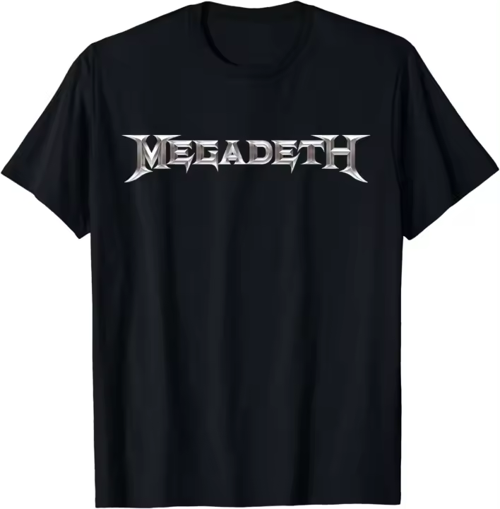 Megadeth-Camiseta con Logo cromado - 1
