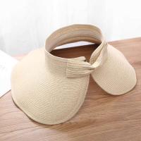 Nuevo sombrero con viseras de verano para mujer, sombreros de paja con lazo grande y ancho, gorros de protección UV para playa para mujer - details 5