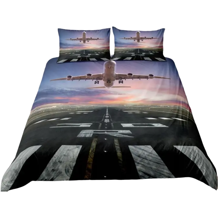 JUEGO DE CAMA SAMOLOT 3D 3 PIEZAS, C, 160x200cm - 1