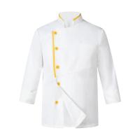 Uniforme de Chef de manga corta con cuello levantado, abrigo de Chef Unisex, resistente a las manchas, cocina, panadería, cantina, restaurante, camisa de camarero - details 18
