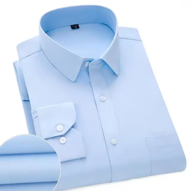Camisas de hombre Oficina Simple Básico Marca Hombre Ropa - 1