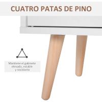 Aparador Buffet Armario Gabinete Consola Mueble Multiusos de Comedor Salón Baño Pasillo 80x29.5x96cm - details 5