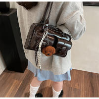 Versión coreana retro de un solo hombro, bolso axilar de gran capacidad, bolso baguette para viajes diarios, bolso Boston, bolso de almohada para mujer - details 2