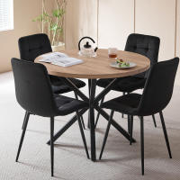 EGOONM-sillas tapizadas para comedor, asientos de diseño con respaldo, asiento de terciopelo, marco de Metal para cocina y sala de estar, 2/4 unidades - details 7