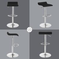 Taburetes de Cocina Giratorios 360° Altura Ajustable con Reposapiés Taburetes Altos con Asiento PVC para Comedor, Salón y Cafetería Negro+Negro - details 53
