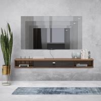 Soporte de TV de Madera Flotante Estante de Pared para TV Mueble de Madera para TV Colgante - details 11