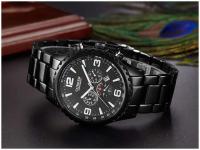 Reloj de Acero Inoxidable con Correa de Negocios Casual CURREN 8056 Calendario de Cuarzo de Lujo para Hombres Resistente al Agua Estilo Formal - details 8