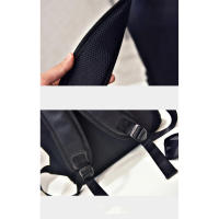 Mochilas de cuero PU impermeables, mochila escolar para hombre, bolsas de viaje para ordenador portátil de 14 pulgadas, alta capacidad - details 2