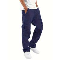 Temu Shein Pantalones Cargo para Hombre Deportes Color Sólido Cordón Multi-Bolsillo - details 24