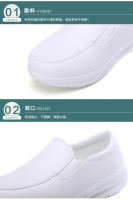 Zapatos De Enfermera Para Mujer Suela Suave Transpirable Antideslizante Confort Para Piernas Y Tobillos Algodón PU Medio Tacón - details 6