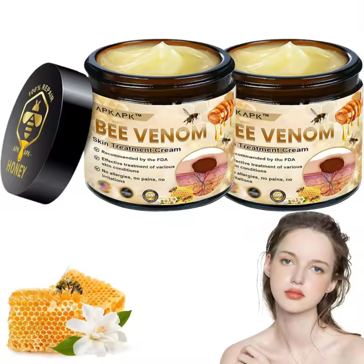 Crema integral de tratamiento APKAPK - 50 g, nueva crema profesional para el cuidado de la piel 2025, gel hidratante con veneno de abeja para todo tipo de piel - 1