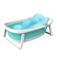 Babify Lagoon Bañera Plegable de Bebe con Cojín