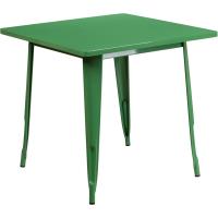 Mesa Cuadrada de Metal Blanco de Grado Comercial de 80 cm para Interiores y Exteriores - details 11