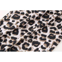 TRAFZA Conjunto de 2 piezas para mujer, pantalones largos con cremallera, traje informal suelto elegante vintage con estampado de leopardo sin mangas con cuello en V - details 20