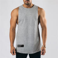 Camiseta de algodón sin mangas para hombre, camiseta sin mangas para gimnasio, culturismo, entrenamiento, Fitness muscular, chaleco que absorbe la humedad, gran oferta, Verano - details 13