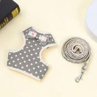 Conjunto de arnés y correa para gato y conejo a cuadros clásicos, arneses transpirables para mascotas con lazo para conejito, gatito, accesorios para conejos, ropa - details 9