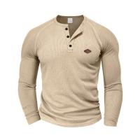 Camisetas Henry de Moda Primavera 2025 Tees de Manga Larga con Cuello Redondo para Hombres - details 15