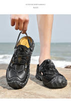 Zapatos de verano de gran tamaño para hombre, sandalias transpirables, zapatos casuales de malla, zapatos de viaje de fondo suave y hueco, zapatillas nuevas - details 1