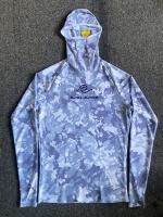 Camiseta deportiva con capucha de camuflaje para hombre, Protección solar transpirable de manga larga para surf y buceo - details 15