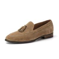 Zapatos casuales de moda de gamuza con borlas elegantes, zapatos formales de cuero genuino para hombres - details 5