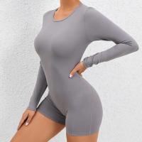 Mono de Yoga sin Espalda 2024 Traje de Gimnasio para Mujeres de Manga Larga Ropa Deportiva de Moda - details 1