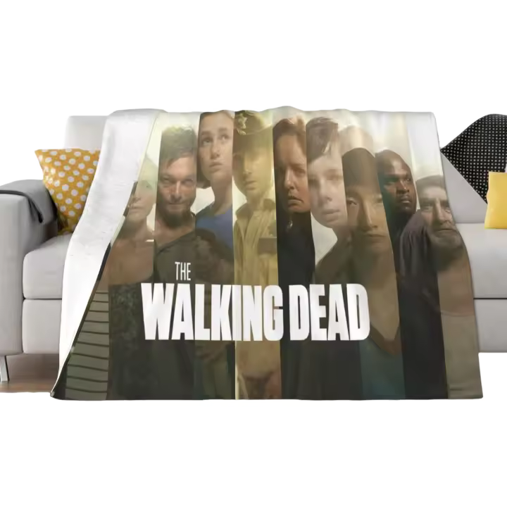 Manta de The Walking Horror Drama Dead Throw para sofá, dormitorio, mantas suaves para aire acondicionado, todas las estaciones - 1