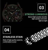 Reloj de Cuarzo de Fecha de Lujo Premium Reloj Deportivo para Hombres a Prueba de Agua con Brillo - details 5