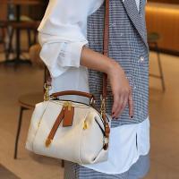 Bolso de mano elegante para mujer, bolso cruzado de cuero genuino, bolso cuadrado con contraste de color - details 2