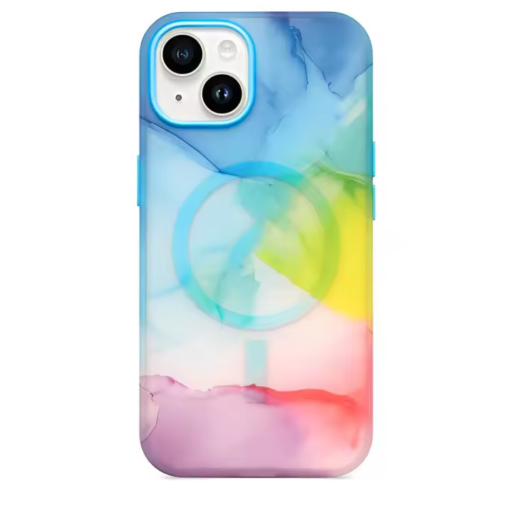 Funda Magnética para iPhone 15,6,1 pulgada Compatible con MagSafe, PC Translúcida Trasera Fina Antigolpes - 1