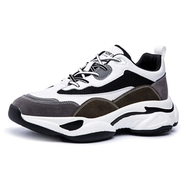 Nuevas zapatillas de malla, zapatos casuales de moda, plataforma interior que realza los zapatos de papá. - 1