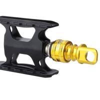 Adaptador de Pedal de liberación rápida de aleación de aluminio, Base de montaje de marco de bicicleta ultraligera antioxidante, hebilla QR anticorrosión - details 13