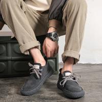 Zapatos Informales De Piel Auténtica De Ante Para Hombre, Zapatos Planos Con Cordones, Ligeros Y Cómodos Para Conducir, Zapatos Oxford Para Exteriores - details 4