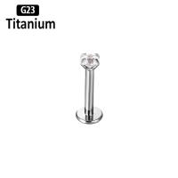 Piercing de titanio para la oreja, g23, labret tragus, anillos para labios, hilo interno, hélice, pendientes, aros para cartílago daith, 2 uds. - details 11