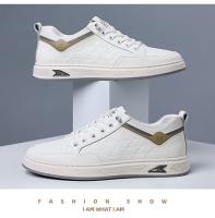Primavera nuevos zapatos casuales de moda para hombres con suela versátil blanca, zapatos de tabla suave transpirables y cómodos - details 27