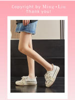 Primera capa de cuero de vaca pequeños zapatos blancos nuevo arco solo zapatos casual versátil zapatos de los niños de la plataforma zapatos de las mujeres - details 11