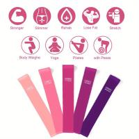 Bandas elásticas de resistencia para Fitness, bandas de resistencia deportivas para entrenamiento en casa, yoga, estiramiento, Pilates, Crossfit, entrenamiento, equipo de gimnasio - details 6