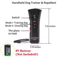para perros y gatos, dispositivo de entrenamiento antiladridos, entrenador LED ultrasónico con repelente de linterna - details 10