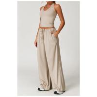Pantalones rectos para mujer, pantalones de Yoga de cintura alta, entrenamiento para correr, mallas acampanadas, pantalones de Yoga para deportes al aire libre, pantalones atléticos - details 10
