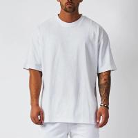 Oversized T shirts Mens Dropped Shoulder Half Sleeve Tops Tees Summer New Fashion Loose Sports T-shirt Men Mesh Fitness Tshirt - details 3