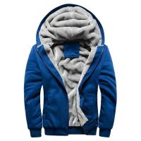 Sudadera deportiva informal de invierno para hombre, chaqueta gruesa de terciopelo, sudadera cálida - details 1