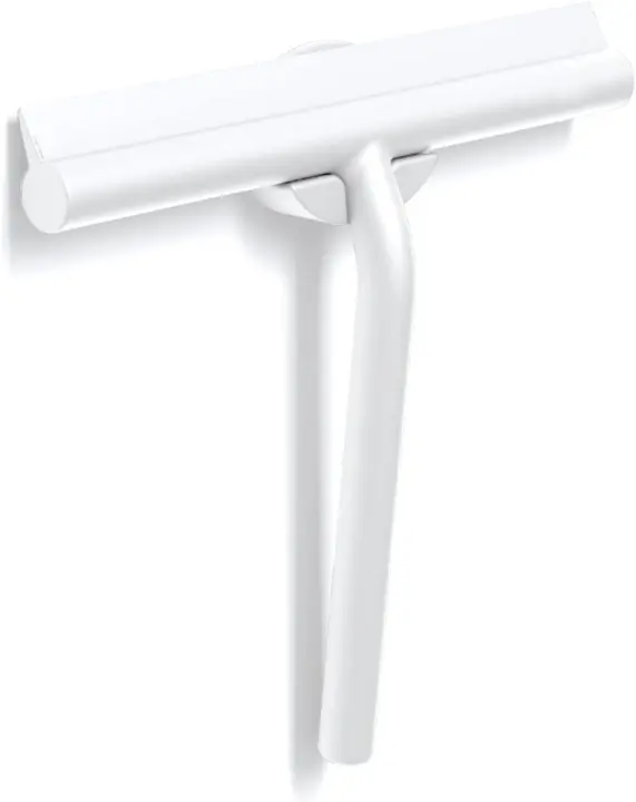 Rasqueta limpiacristales para Ducha, Revestimiento de Silicona, núcleo de Acero Inoxidable, diseño Moderno, 23 cm - 1