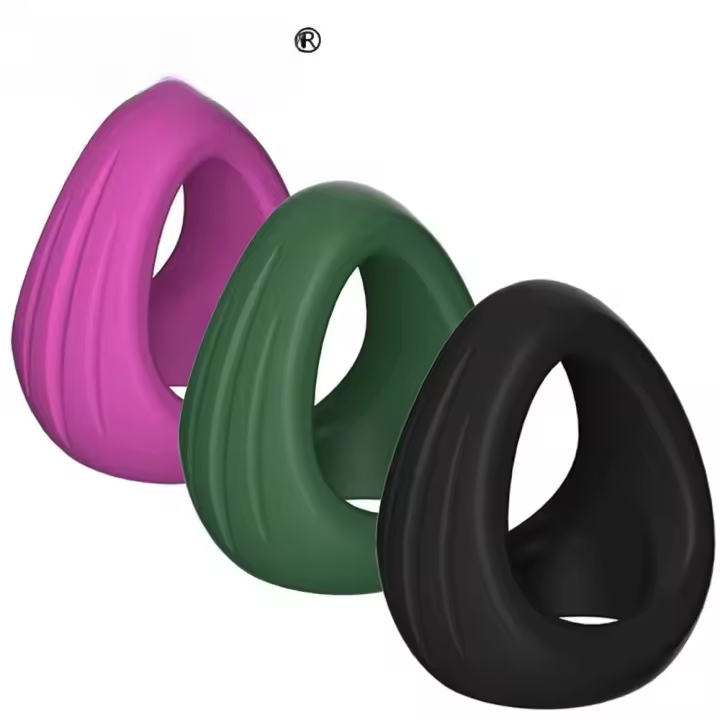 Leten silicona retrasar la eyaculación jaula de castidad súper pequeña anillo ajustable anillo de escroto juguete sexual masculino para hombres - 1