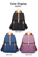 Mochila Oxford negra impermeable para mujer, bolso escolar antirrobo de gran capacidad, bolso de viaje, bolso de hombro - details 3