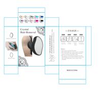 Cepillo De Baño Crystal Para Eliminar Pelo Físico Y Sin Dolor Reutilizable Y Fácil De Limpiar Herramienta De Belleza Para Depilación Epilador De Cepillo De Maquillaje - details 0