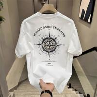 Camiseta Casual de Algodón Cinturo Talla Grande, 100% Algodón, Estampado Geométrico, Cuello Redondo, Manga Corta Moda para Adolescentes y Jóvenes - details 3