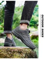 Zapatillas Deportivas para Hombre Botas de Senderismo con Hebilla Giratoria Color Sólido - details 10