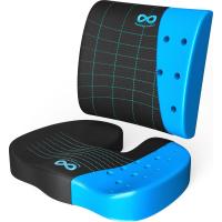 Cojín Viscoelástico para Asiento y Respaldo con Gel – Soporte Lumbar Ergonómico para Silla de Escritorio - details 0