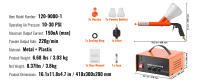 Sistema de recubrimiento en polvo SucceBuy: kit completo con pistola pulverizadora, interruptor de pie, boquillas y vasos para polvo. Salida electrostática de 50KV. Ideal para bricolaje doméstico y producción comercial. - details 5