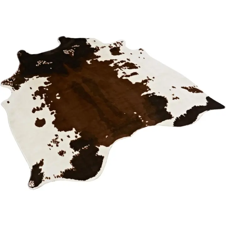 Alfombra, Estampado de Piel de Vaca, Piel sintética, Aprox. 126 x 138 cm - 1